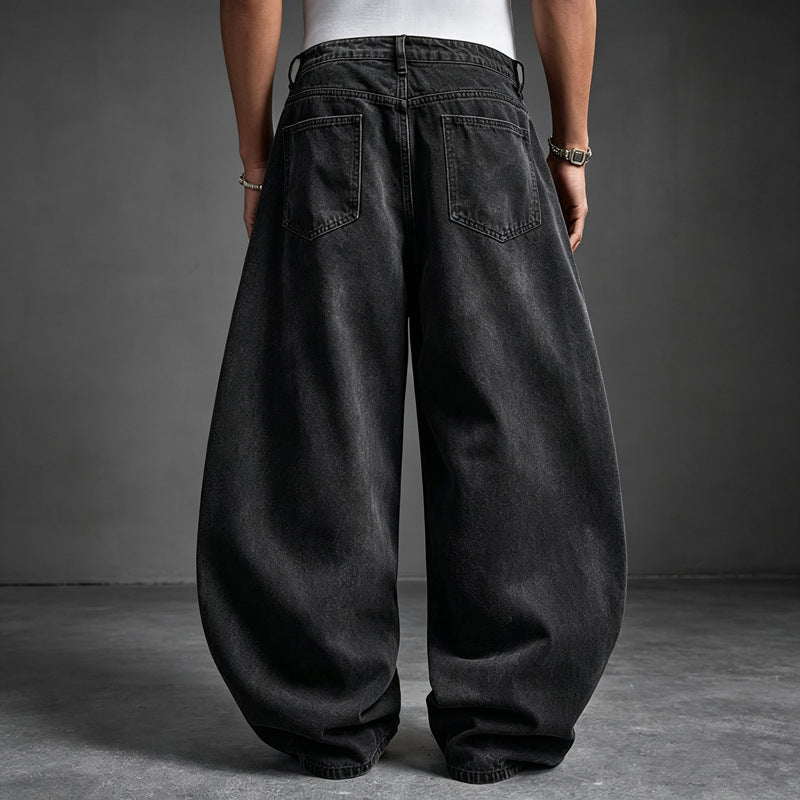 Herren Modische Weit geschnittene Jeans Drune