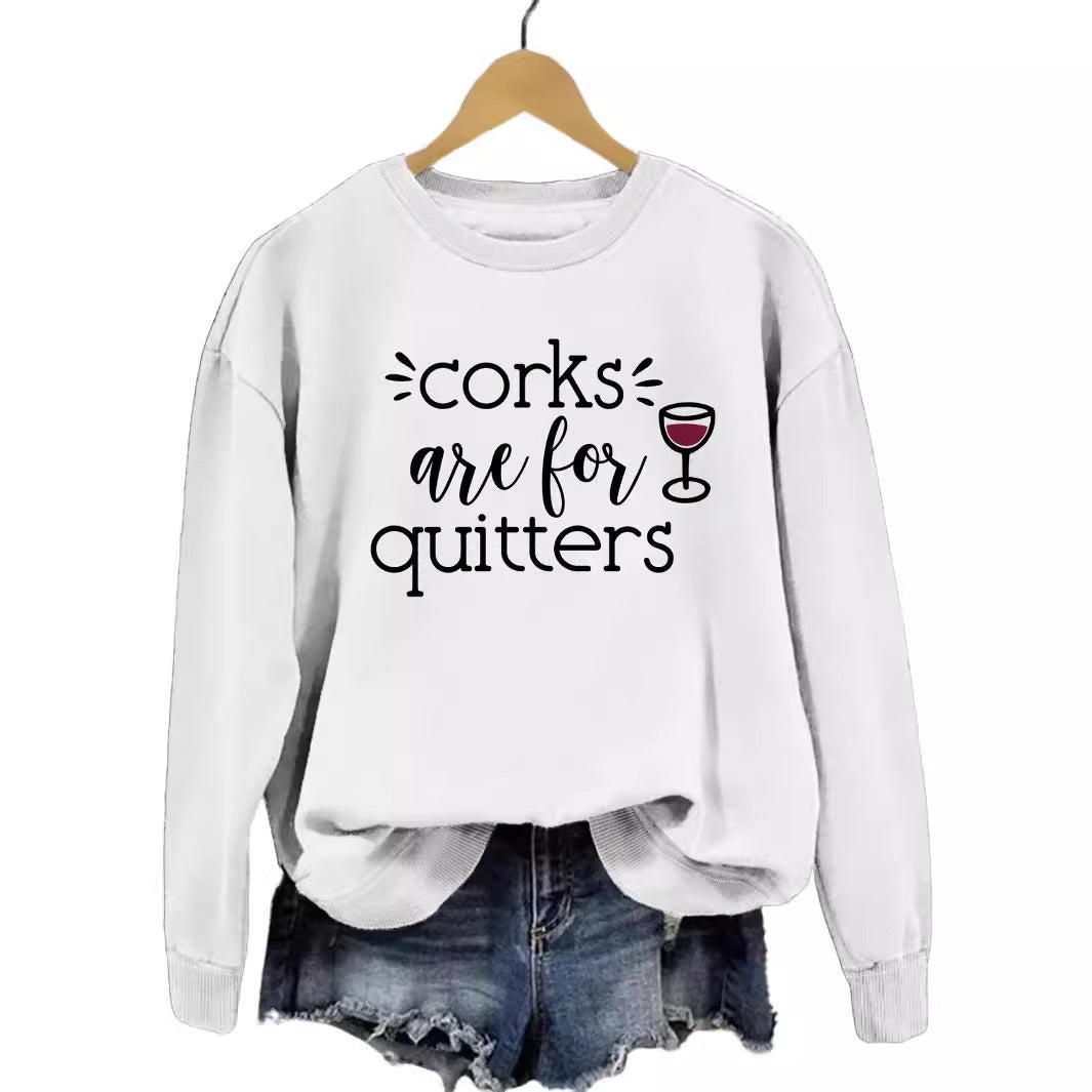 Damen Sweatshirt mit kreativem Spruch und lässigem Schnitt Drune