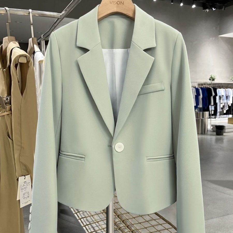 Damen Eleganter und taillierter Blazer mit schmalen Revers Drune