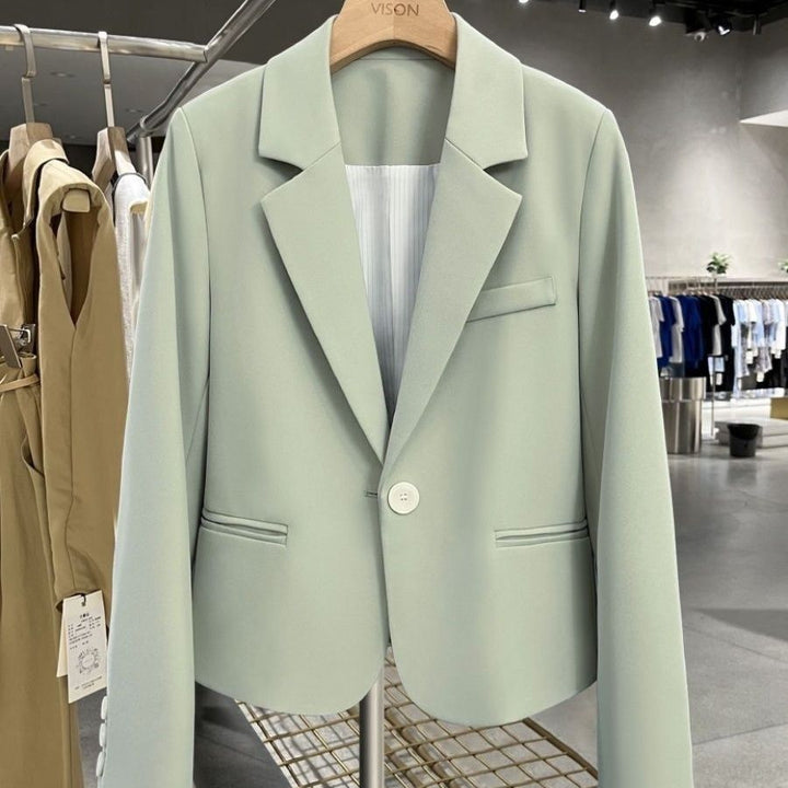 Damen Eleganter und taillierter Blazer mit schmalen Revers Drune