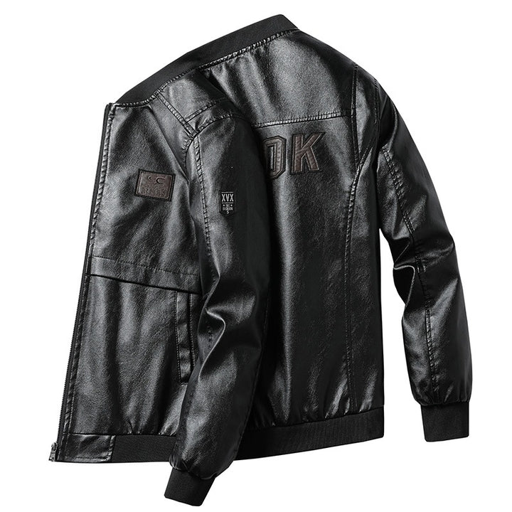 Herren Modische Kunstleder-Bomberjacke Drune 1787738231