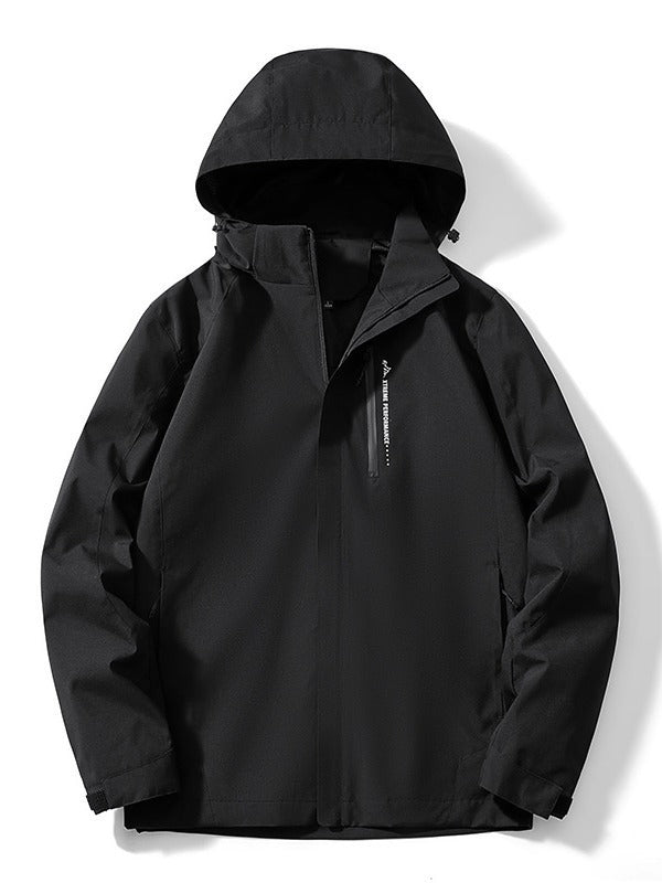 Damen Leichte zweifarbige Softshelljacke mit Kapuze, atmungsaktivem Meshfutter und Brustreißverschluss Drune