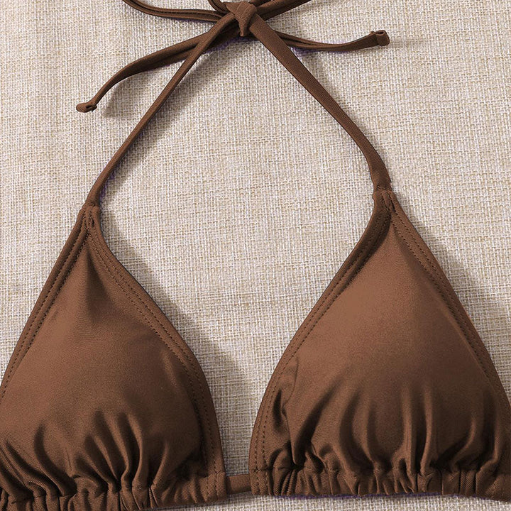 Damen Triangel-Bikini mit elegantem Wickel-Rock Drune