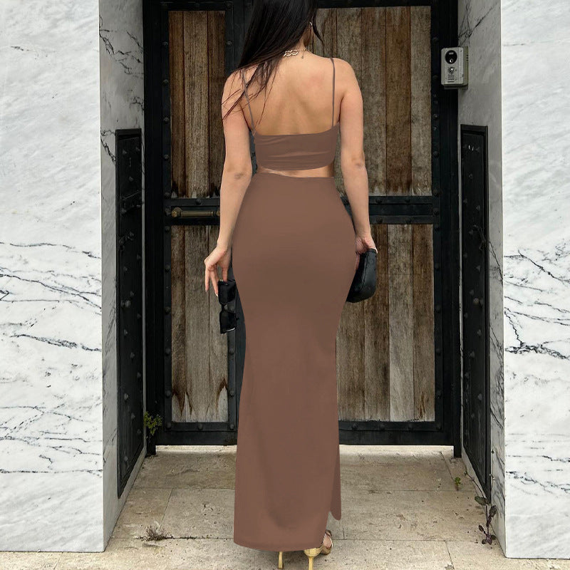 Damen Etuikleid mit raffinierten Cut-Outs und trägerlosem Oberteil Drune