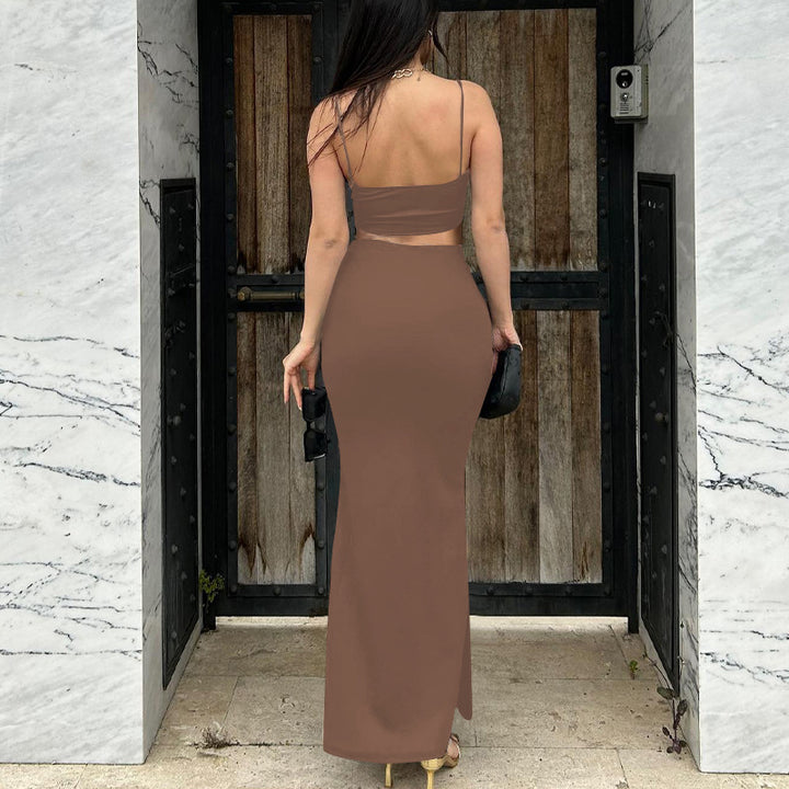 Damen Etuikleid mit raffinierten Cut-Outs und trägerlosem Oberteil Drune