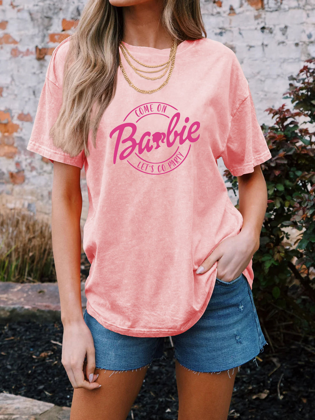Frauen Grafik Party T-Shirt Drune