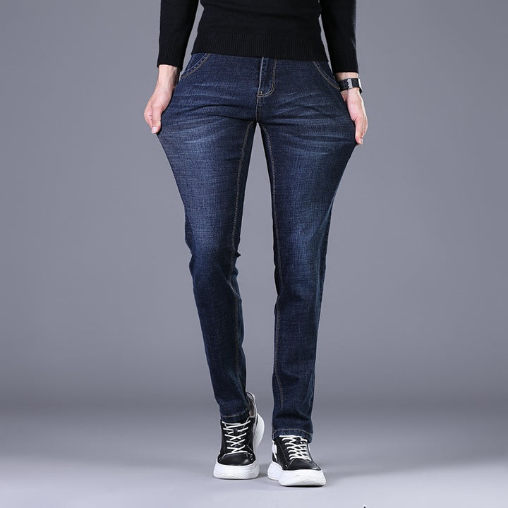 Damen Elastische Slim‑Straight-Jeans mit hohem Komfortbund Drune