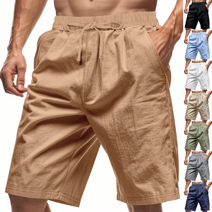Herren nan lässige Baumwollmix Freizeitshorts mit elastischem Bund und Seitentaschen Drune