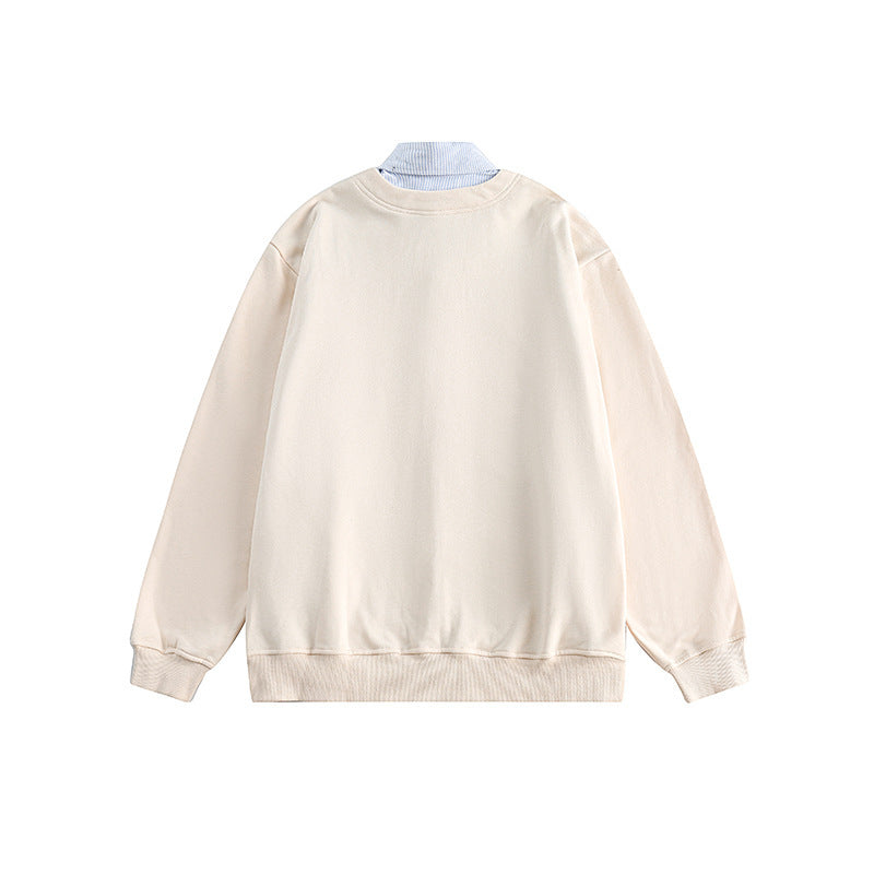 Herren Strickcardigan im Oversize‑Sweat‑Stil mit V‑Ausschnitt und Knopfleiste Drune