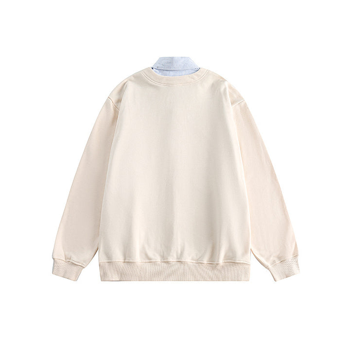 Herren Strickcardigan im Oversize‑Sweat‑Stil mit V‑Ausschnitt und Knopfleiste Drune