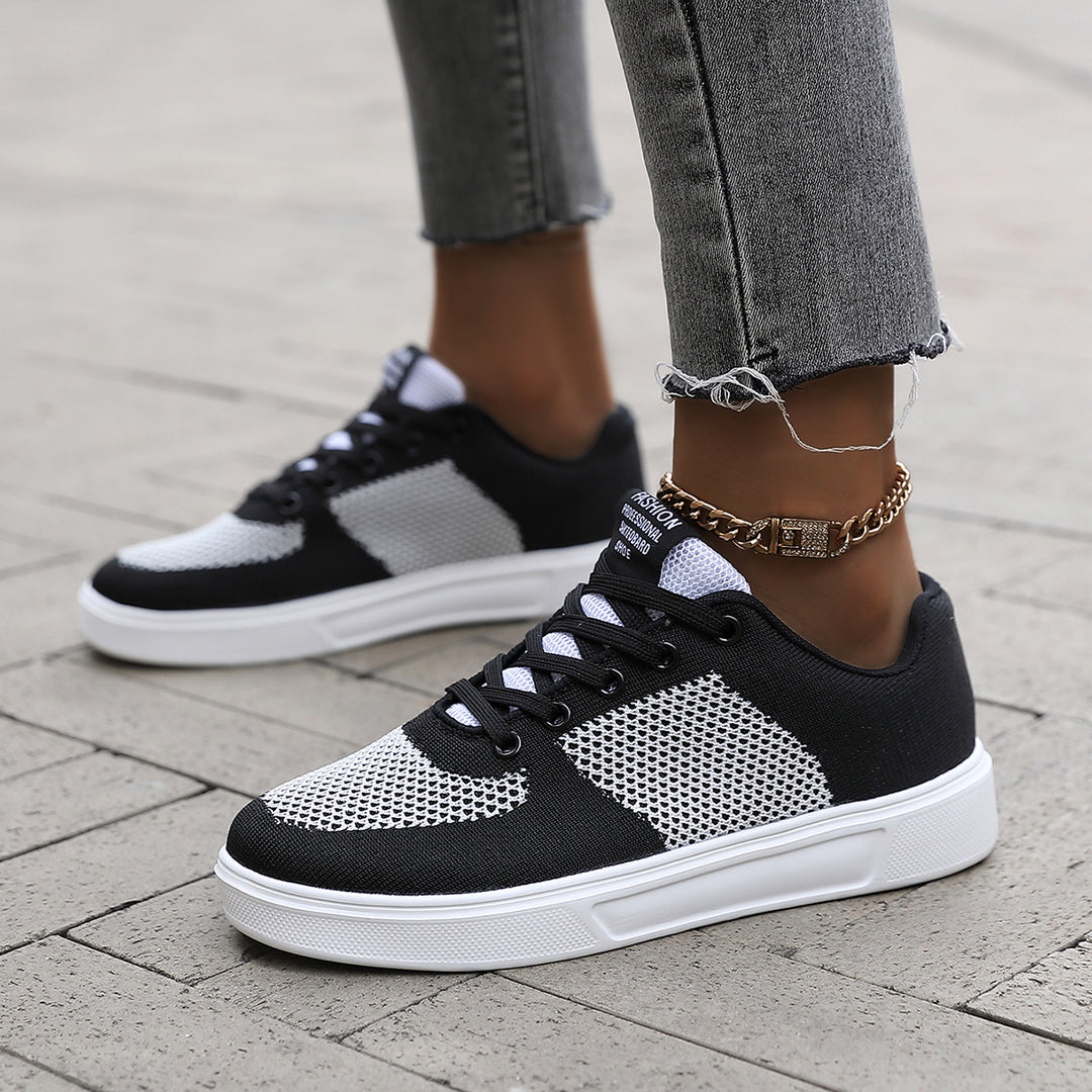 Unisex nan leichter urbaner Strick-Freizeit-Sneaker mit atmungsaktivem Obermaterial und flexibler Leichtsohle Drune