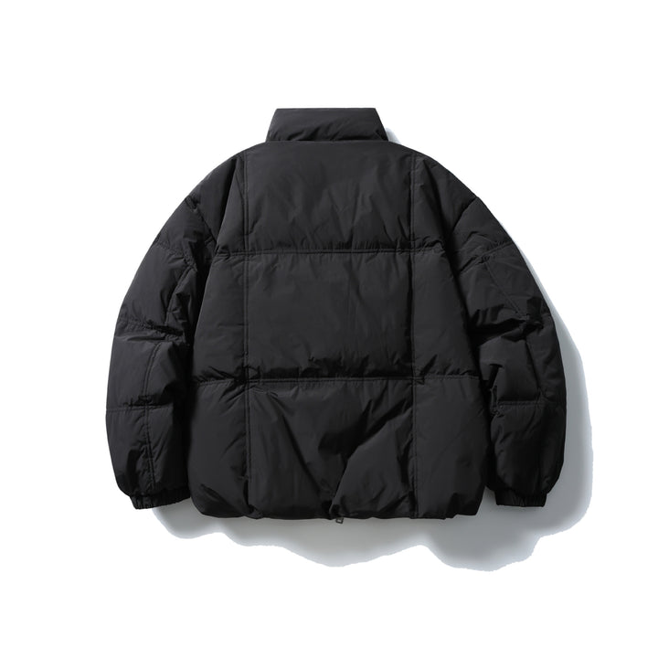 Herren Boxy-Steppjacke mit hohem Standkragen, Karo-Steppung und elastischem Saum Drune