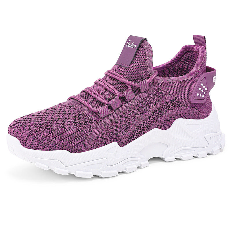 Damen Sportliche Sneaker mit atmungsaktiver Netzstruktur und dämpfender Sohle Drune