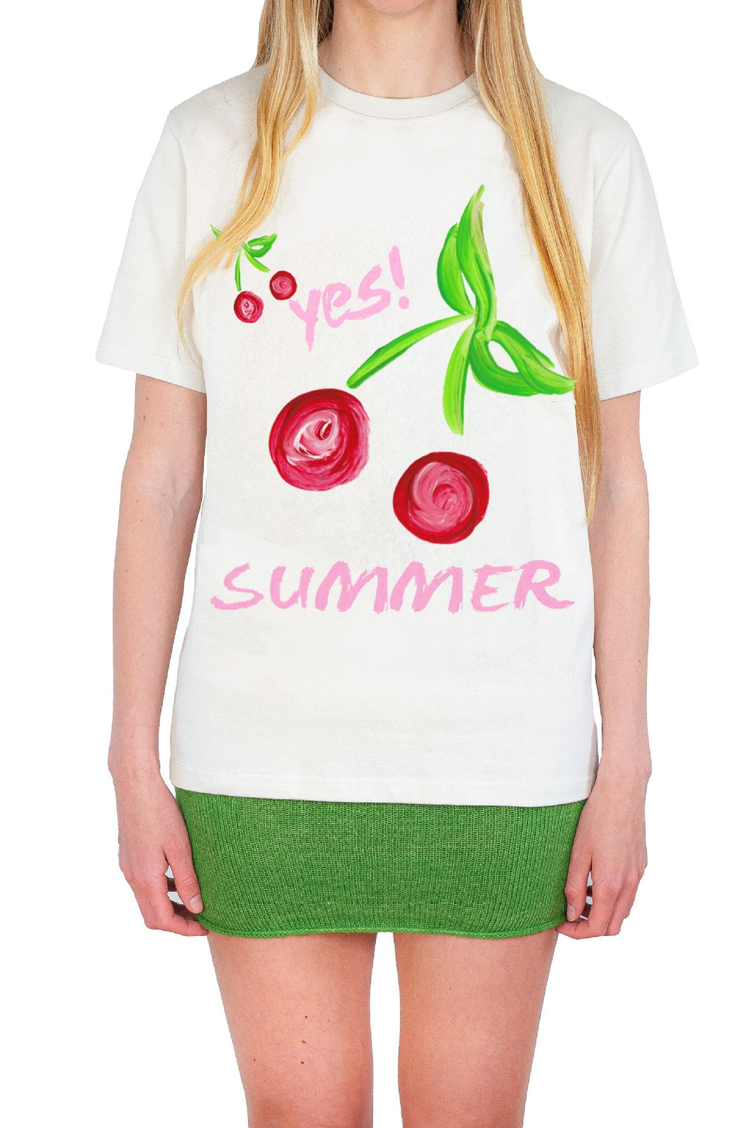 Damen T-Shirt mit farbenfrohem Motiv und kreativem Design Drune