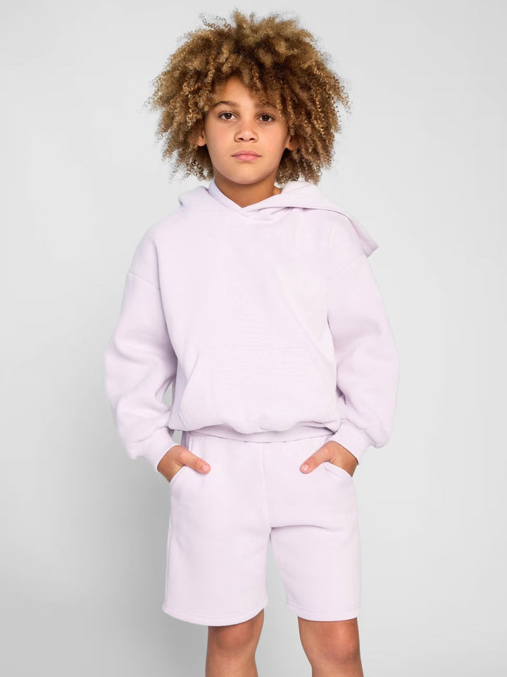 Damen Sportliches Kurzarm-Set mit Kapuze und bequemen Shorts Drune