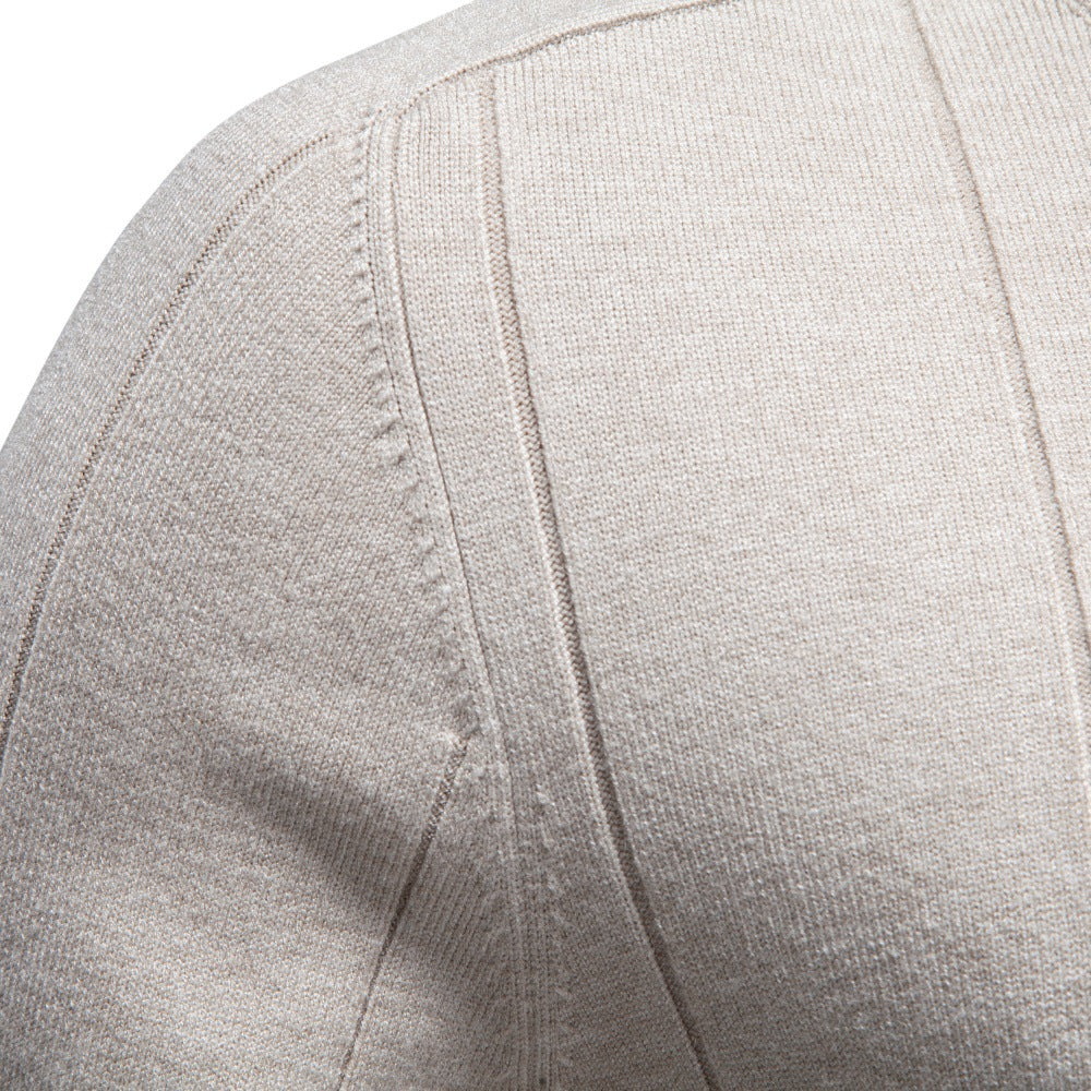 Herren Rollkragenpullover aus hochwertigem Feinstrick mit vertikaler Strukturnaht Drune
