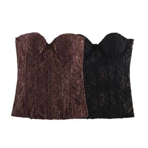 Damen Spitzen-Bustier mit verführerischem Design und eleganten Details Drune