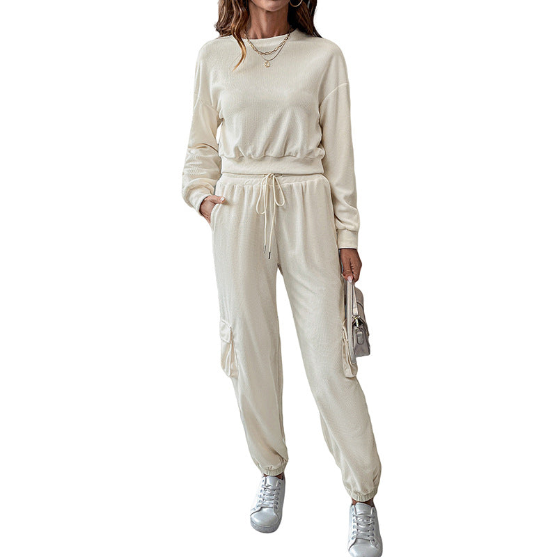 Damen Lässiges Relaxed-Fit Jogginganzug Drune