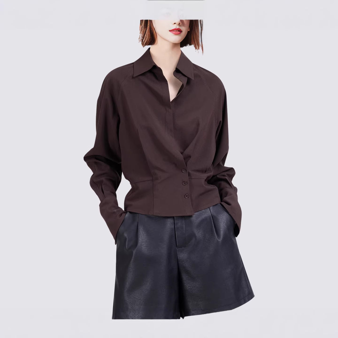 Damen Elegante Bluse mit innovativem Schnitt Drune