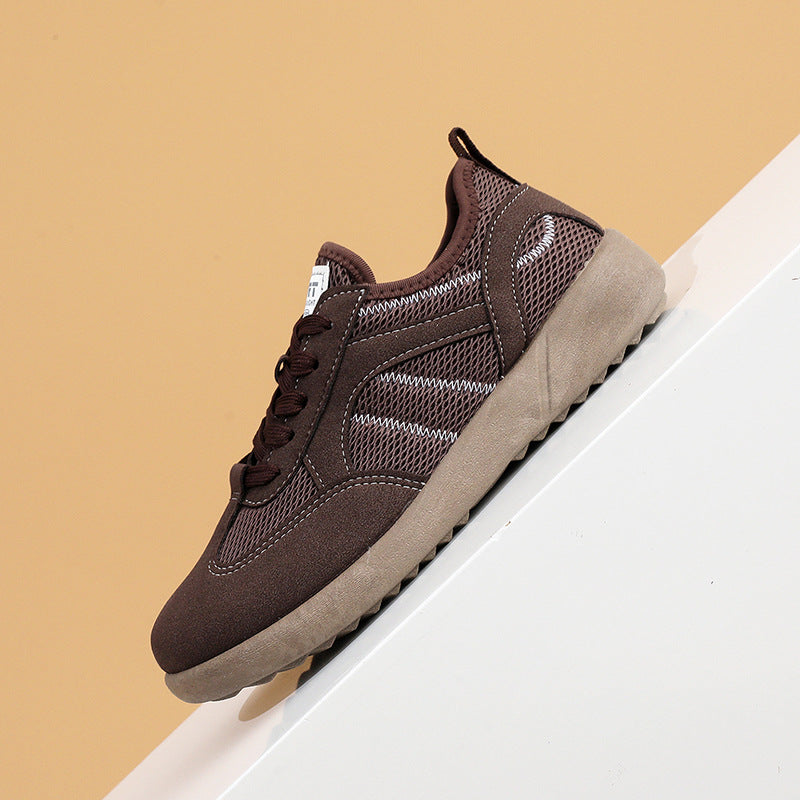 Damen Sportliche Sneakers mit atmungsaktiver Netzoberfläche Drune