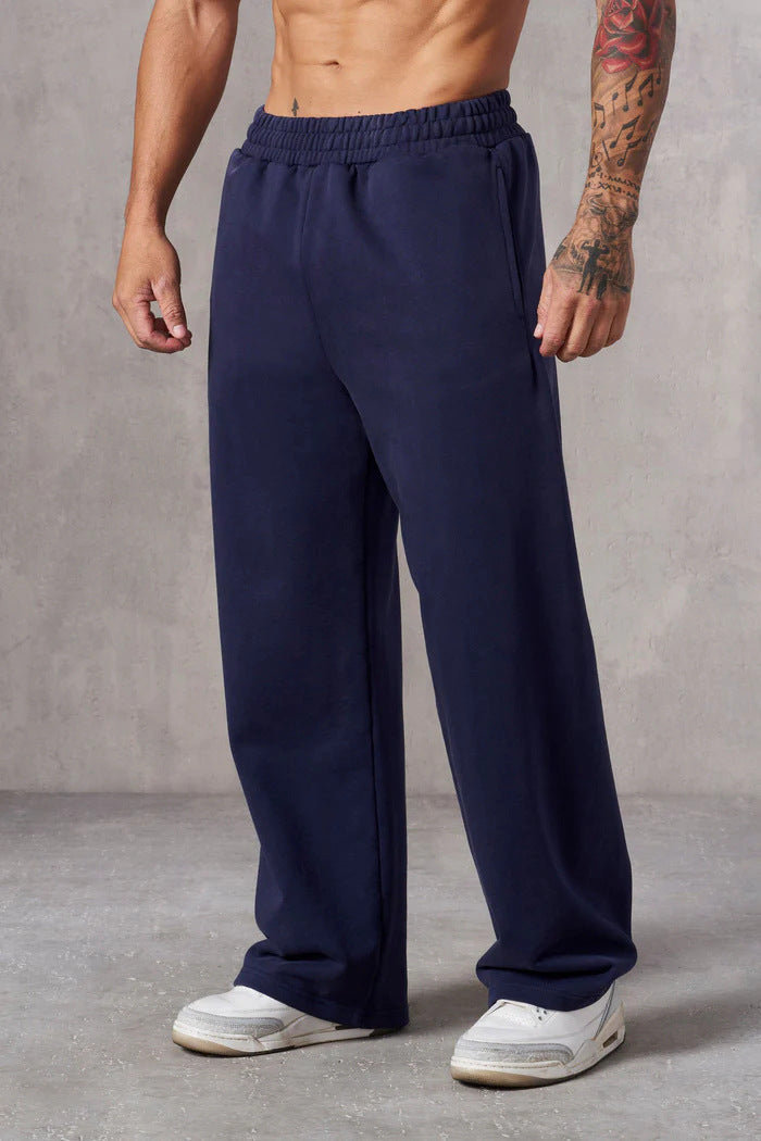Herren Baggy Jogginghose mit elastischem Bund und seitlichen Taschen Drune