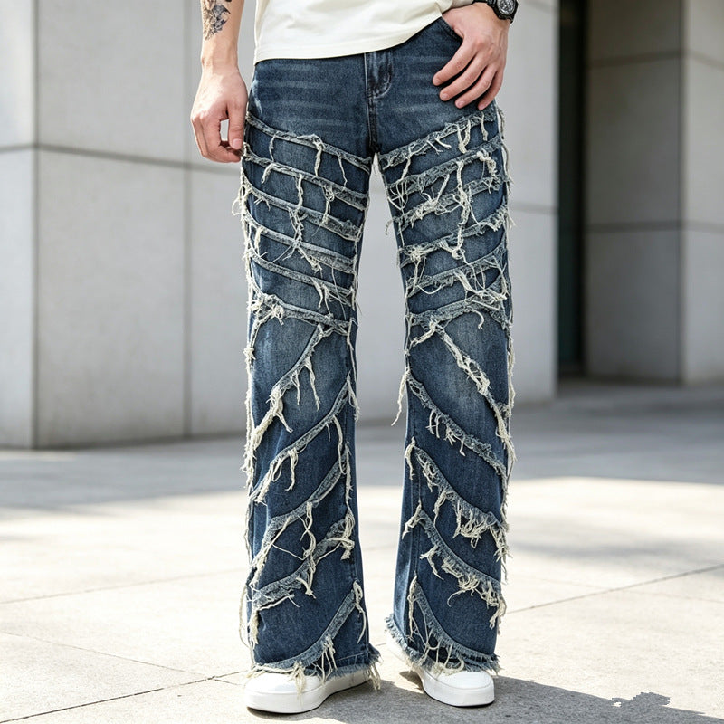 Damen Trendige Ripped Jeans Drune