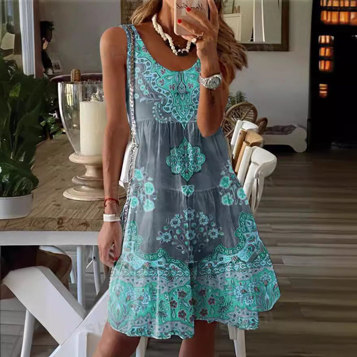 Damen Freizeitkleid mit verspieltem Muster Drune