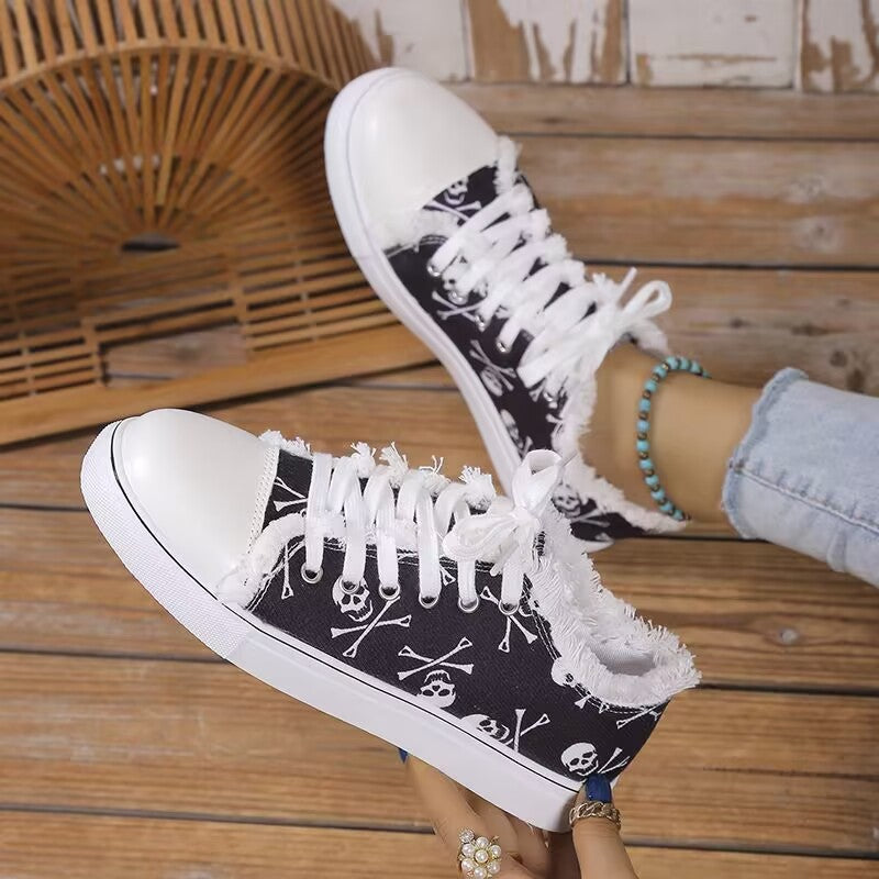 Damen Freizeitsneaker mit modischem Denim-Design und rutschfester Gummisohle Drune