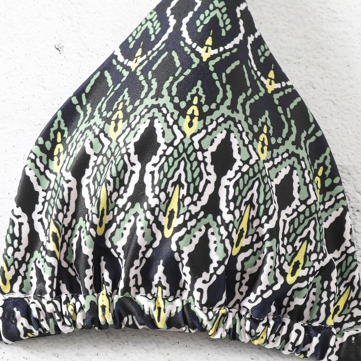 Damen Triangel-Bikini mit verspieltem Knoten-Design Drune