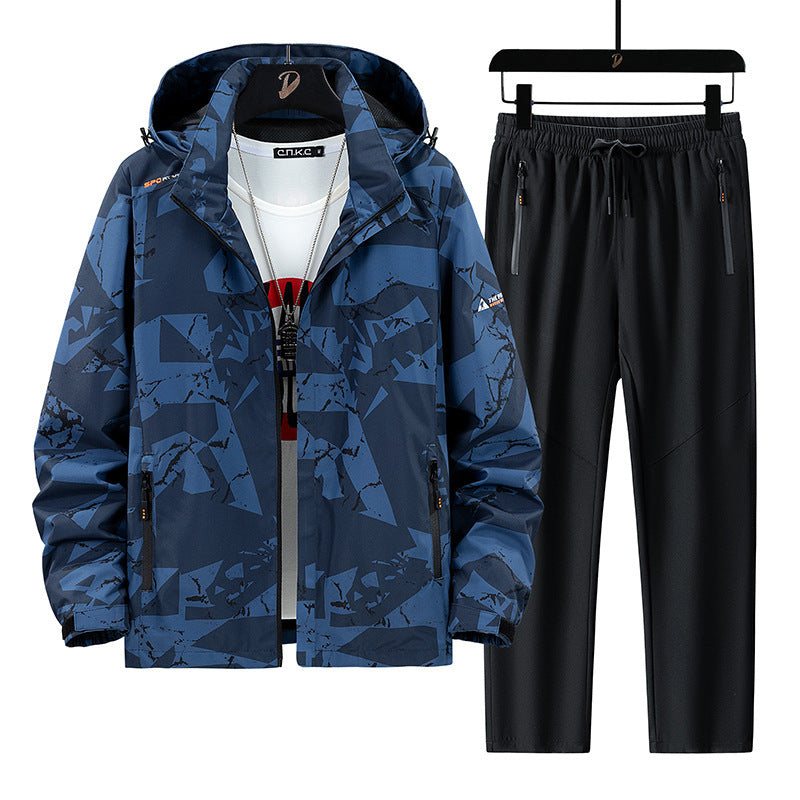 Herren Sportliches Trainingsanzug Drune