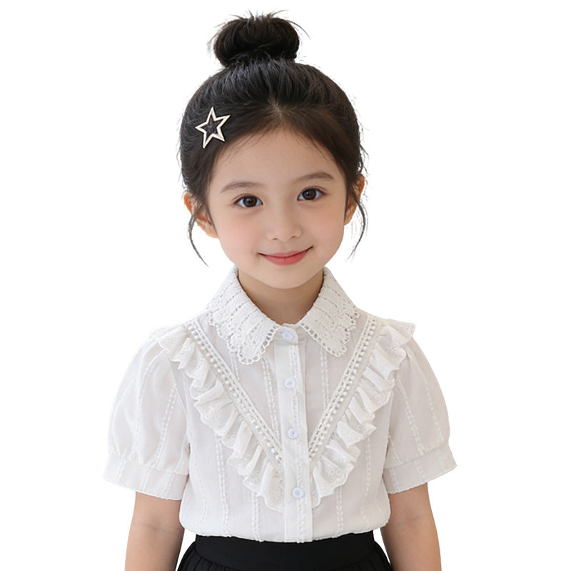 Mädchen Bluse mit Rüschendesign Drune