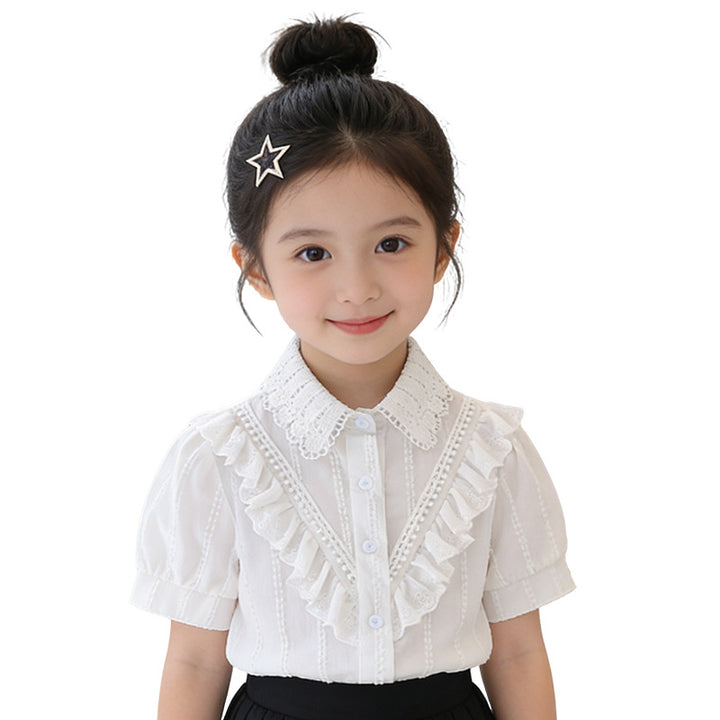 Mädchen Bluse mit Rüschendesign Drune