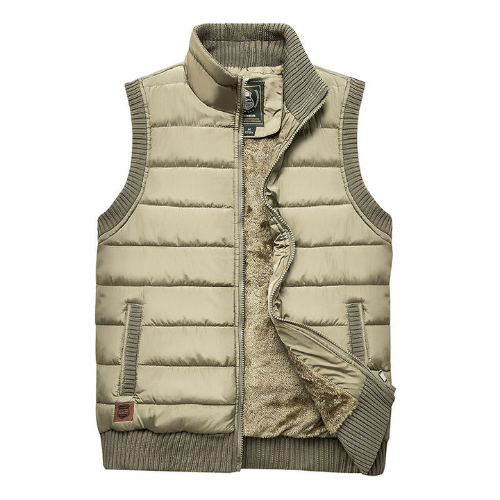 Herren Gepolsterte Thermo‑Steppweste mit Teddy‑Fleece‑Futter und Rippenbündchen Drune
