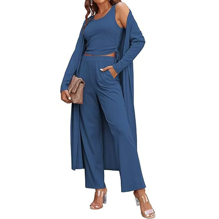 Damen elegantes und lässiges Zweiteiler-Set Drune