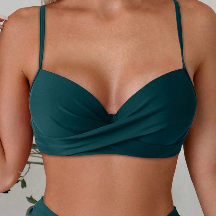 Damen Bikini-Set mit gepolstertem Oberteil und dekorativem Stern-Detail Drune