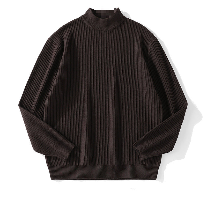 Herren Feinstrickpullover mit Stehkragen Drune