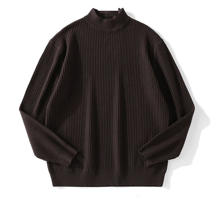 Herren Feinstrickpullover mit Stehkragen Drune