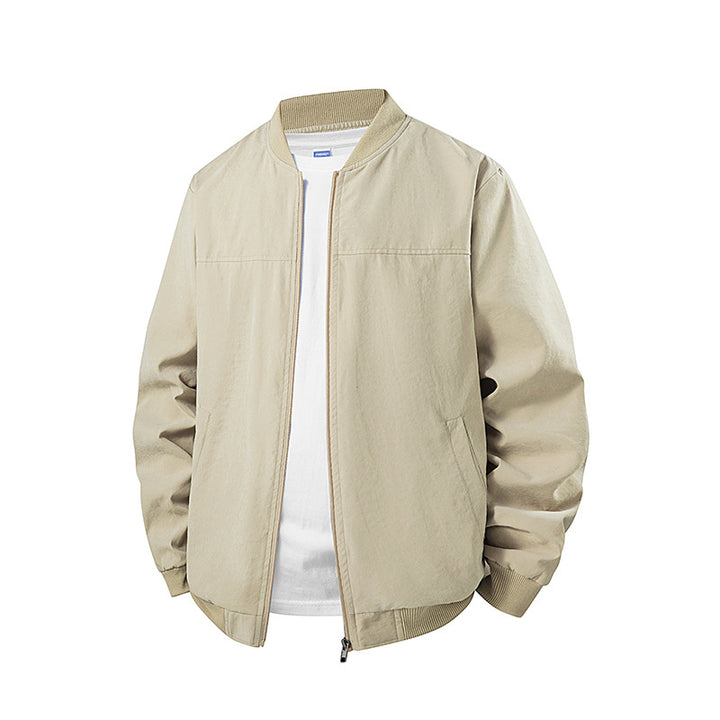 Herren Leichte Übergangsjacke mit hohem Kragen und Seitentaschen Drune