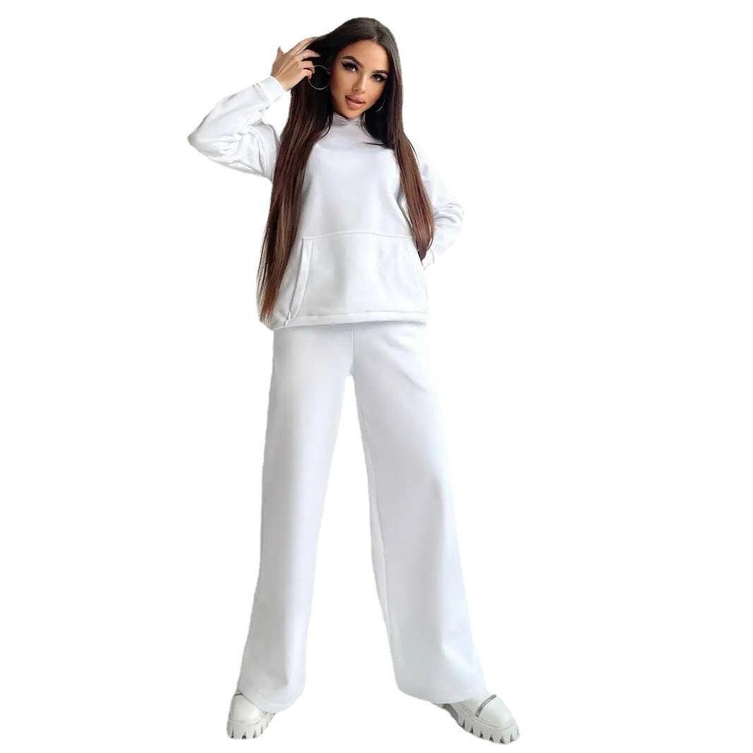 Damen lässiger Hoodie- und Jogginghosen-Look Drune