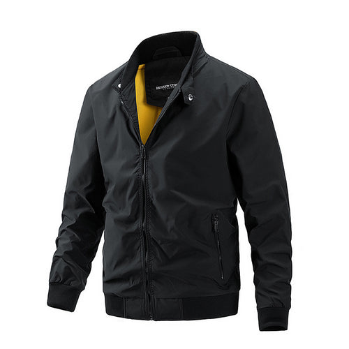 Herren Modische Übergangsjacke mit funktionalem Reißverschluss Drune