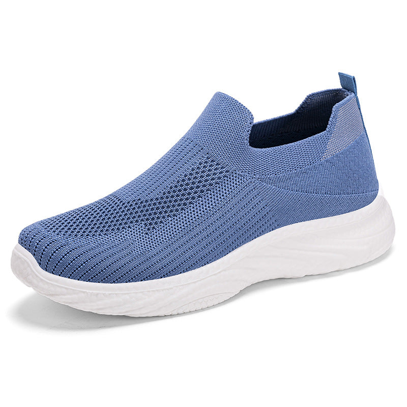 Damen nan nahtloser Strick-Slip-On Komfortwalker mit sockenähnlichem Schaft, reaktiver Memory-Fußbett-Einlage und flexibler EVA-Leichtsohle Drune
