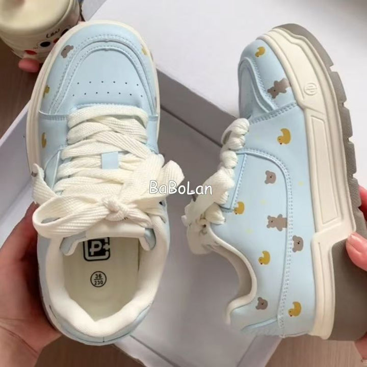 Damen Sneaker mit tierischen Motiven und bequemer Dämpfung Drune