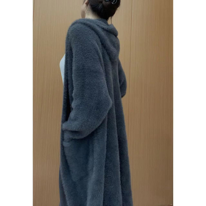 Damen Flauschige Strickjacke mit praktischen Taschen und lässigem Schnitt Drune