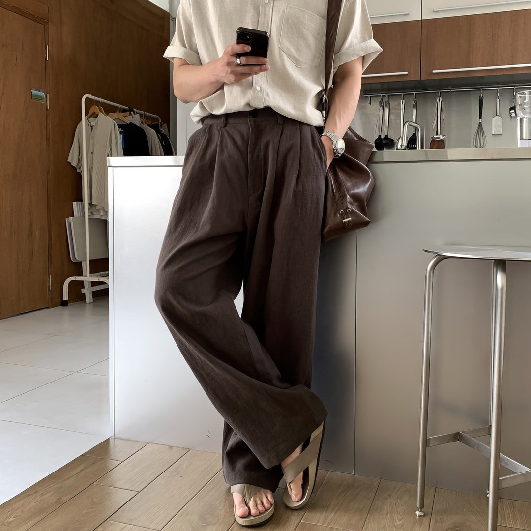Herren Elegante und bequeme Leinenhose Drune