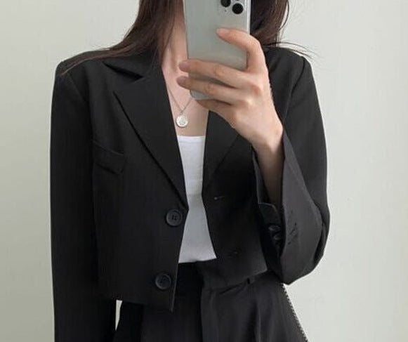 Damen Trendiger Kurzblazer Drune