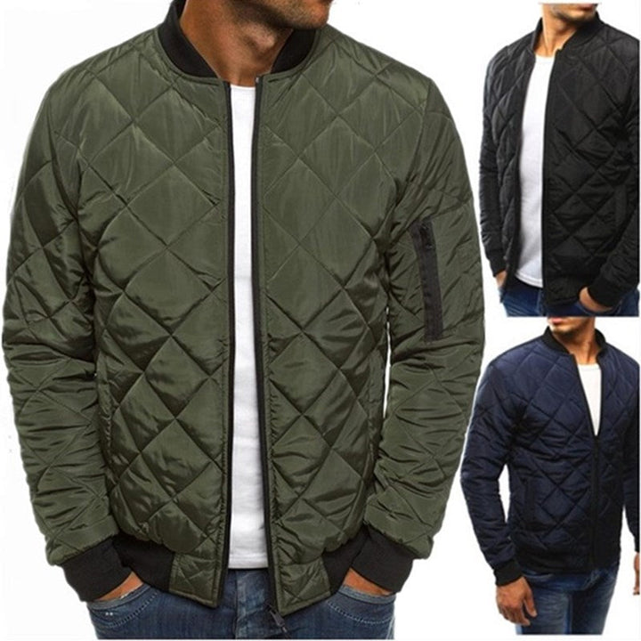 Herren Steppjacke mit praktischen Taschen und elastischen Bündchen Drune
