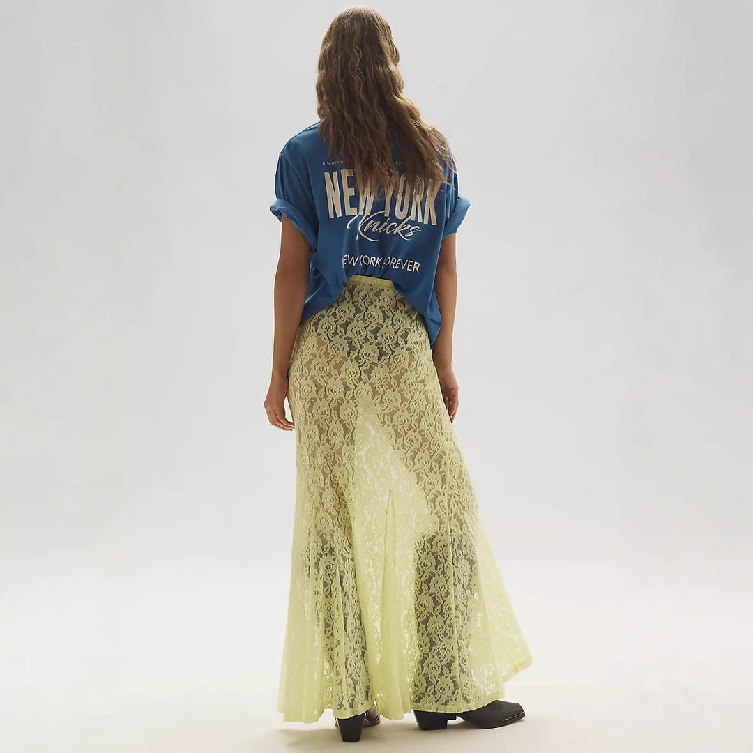 Damen lässiges T-Shirt mit coolem Druck und oversized Schnitt Drune