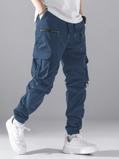 Herren Cargo-Hosen mit modernen Zipper-Taschen Drune