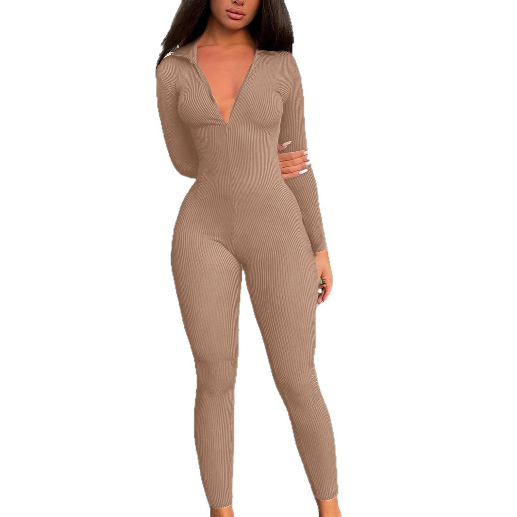 Damen Langärmliger Jumpsuit Drune