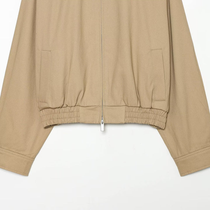 Damen Kurzblouson mit Reißverschluss, elastischem Saum und kariertem Innenfutter Drune